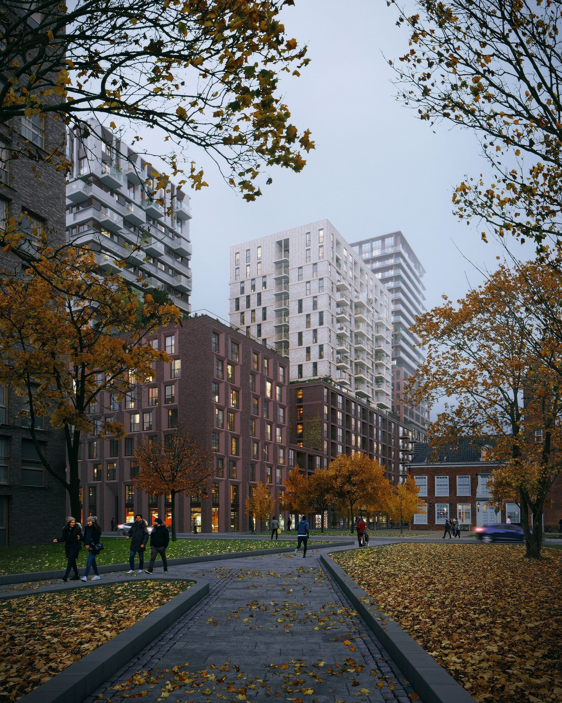 Artist impression van project Binck City Park in Den Haag